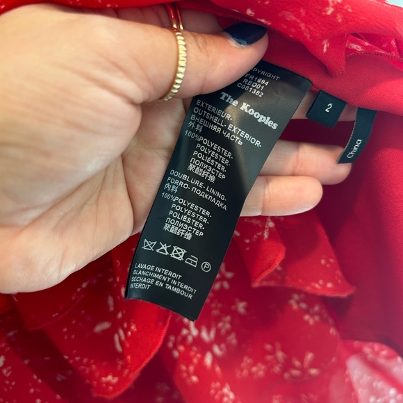 The Kooples Ruffle dress LIKE NEW - Picture 3 of 4